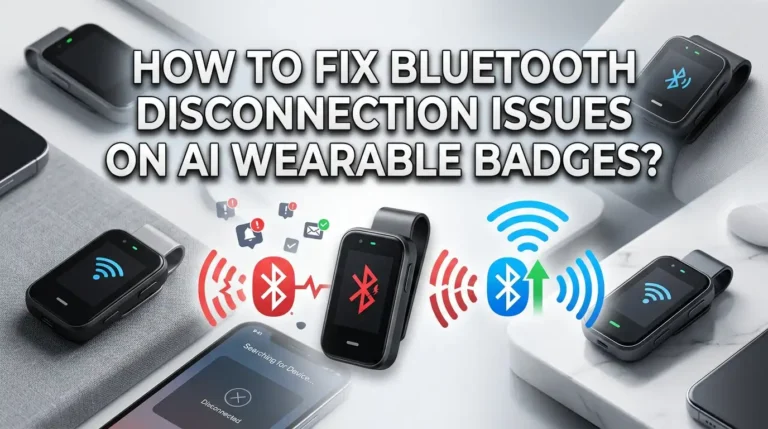 How to Fix Bluetooth Disconnection Issues on AI Wearable Badges?