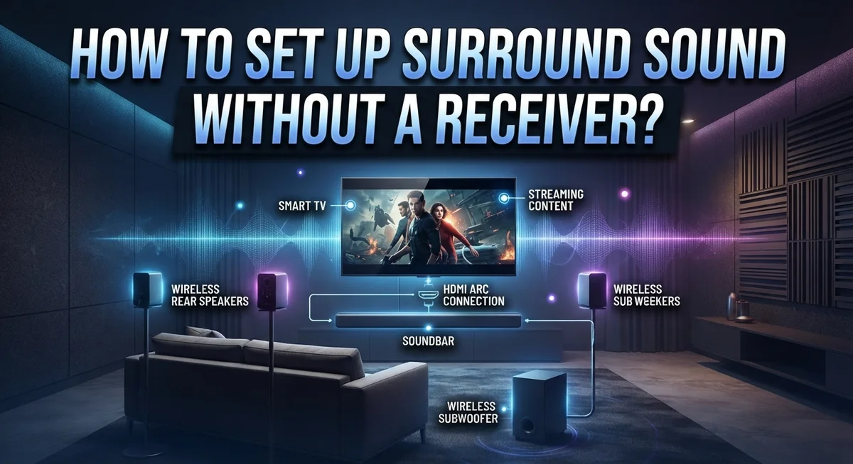 How to Set Up Surround Sound Without a Receiver?